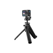 GoPro Halterung 3-Way 2.0 - leichtes Stativ, Verlängerungsarm, Kameragriff, 360° schwenkbar - schwarz